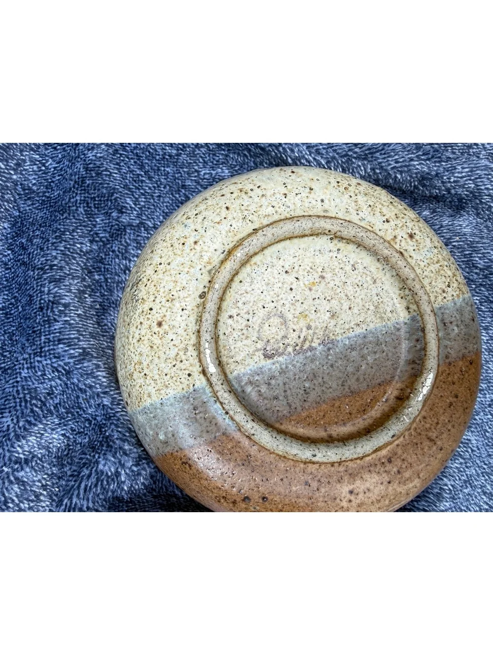 Handcrafted Two-Tone Ceramic Bowl